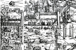 2_A budai várpalota nyugatról. Ismeretlen rajzoló után Erhard Schön fametszete 1541