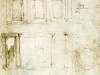 Építészeti vázlatok a Medici sírkápolnához