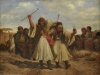 Lotz Károly: Mulatozó parasztok, 1860 k.