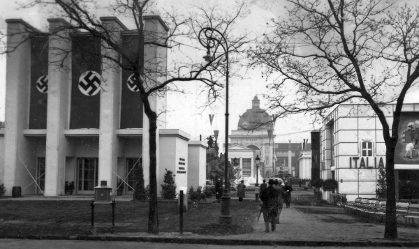 Birodalmi pavilonok az 1941-es Budapest Nemzetközi Vásáron. Fotó: FORTEPAN