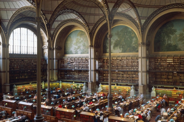 Henri Labrouste: A párizsi Nemzeti Könyvtár olvasóterme, 1854-75 © Georges Fessy, MOMA