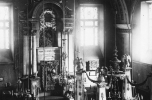 Az óbudai zsinagóga belső tere az 1900-as években. Archív fotó