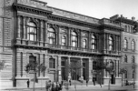 A Lang Adolf tervezte Régi Műcsarnok épülete 1890-ben. FSZEK Budapest Gyűjtemény