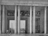 Dunaújváros, Vasmű, az igazgatósági épület bejárata, 1950-51, tervezők: Lauber László, Szendrői Jenő