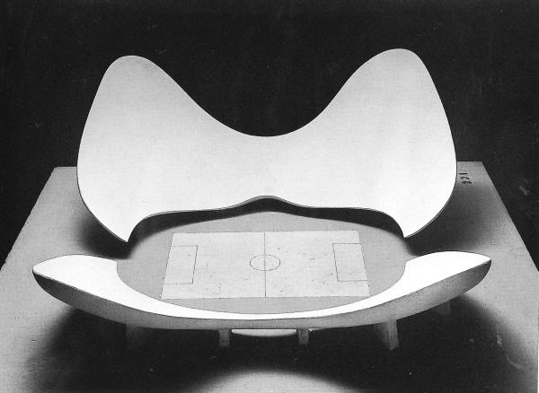 Luigi Moretti: Futball stadion modell, 1960